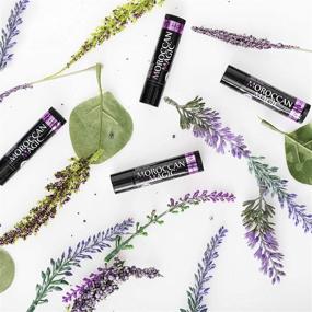 img 1 attached to 🌿 Organic Lavender Vanilla Lip Balm by Moroccan Magic - 3 Pack, Infused with Natural Cold Pressed Argan and Essential Oils, Smooth Application, Non-Toxic, Cruelty-Free