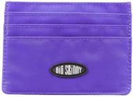 💜 large capacity purple big skinny wallet logo