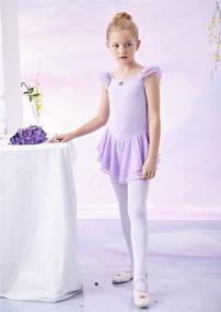 img 2 attached to MdnMd Sleeve Skirted Leotard: Perfect Girls' Ballet Clothing for Active Movement