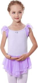 img 4 attached to MdnMd Sleeve Skirted Leotard: Perfect Girls' Ballet Clothing for Active Movement