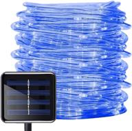 🔵 enhance your outdoor space with solar rope lights: wonfast 39ft waterproof led string light for christmas, home garden, patio parties decor - 1 blue logo