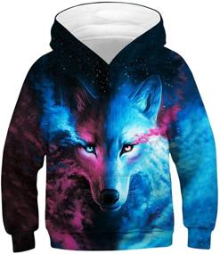 img 2 attached to GLUDEAR Novelty Hoodies Sweatshirts Pullover Boys' Clothing