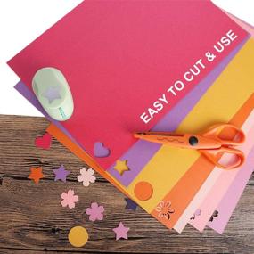 img 2 attached to 🎨 UCEC Shimmer Paper: Double-Sided Metallic Pearlescent Cardstock for Crafts & Art, Gift Wrapping, Paper Craft Flowers, Gift Box Wrapping - 60 Sheets, 20 Colors, A4 Size, 250gsm