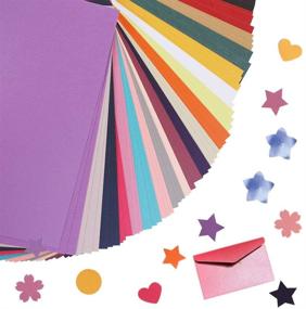 img 4 attached to 🎨 UCEC Shimmer Paper: Double-Sided Metallic Pearlescent Cardstock for Crafts & Art, Gift Wrapping, Paper Craft Flowers, Gift Box Wrapping - 60 Sheets, 20 Colors, A4 Size, 250gsm