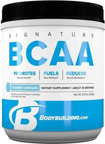 img 4 attached to 💪 Усиливайте рост мышц и восстановление с Bodybuilding Signature BCAA Powder - средство для питания существенных аминокислот во вкусе голубики и лимонада - 30 порций