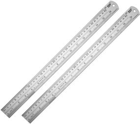 img 4 attached to 📏 Stainless Steel Metal Ruler - Durable, Accurate Measure & Inspect Tool