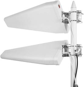 img 3 attached to 📶 700-2700 MHz Dual MIMO Wideband Directional Antenna - Enhance LTE 3G 4G Signals with 11dBi Gains: Fixed Mount Yagi Network Booster Kit, Including 30ft RG58 Cable, SMA Male to Female, and TS9 Connectors