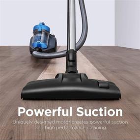 img 3 attached to Eureka WhirlWind Bagless Canister Vacuum Cleaner for Carpets and Hard Floors - Lightweight Blue Vac