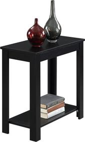 img 3 attached to 🪑 Convenience Concepts Designs2Go Baja Chairside End Table, Black: Sleek and Functional