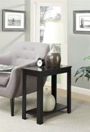 🪑 convenience concepts designs2go baja chairside end table, black: sleek and functional logo