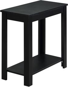 img 2 attached to 🪑 Convenience Concepts Designs2Go Baja Chairside End Table, Black: Sleek and Functional