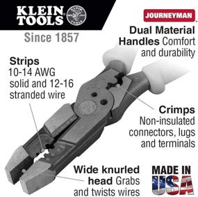 img 3 attached to 🔧 Klein Tools J215-8CR Hybrid Multitool Pliers: Wire Stripper, Crimper, Bolt Shearing, Looping & Grabbing