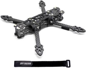 img 4 attached to 🚀 225mm Carbon Fiber FPV Racing Drone Frame - 5 inch Quadcopter Freestyle Frame Kit with Lipo Battery Strap - FPVDrone+