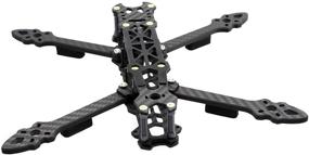 img 1 attached to 🚀 225mm Carbon Fiber FPV Racing Drone Frame - 5 inch Quadcopter Freestyle Frame Kit with Lipo Battery Strap - FPVDrone+