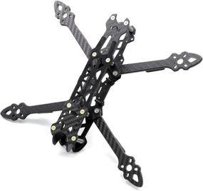 img 3 attached to 🚀 225mm Carbon Fiber FPV Racing Drone Frame - 5 inch Quadcopter Freestyle Frame Kit with Lipo Battery Strap - FPVDrone+