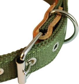 img 3 attached to 🐶 XLarge Mastiff and Rottweiler Heavy Duty Cotton Web Dog Collar - 1.5" Wide, Fits 20"-25.5" Neck