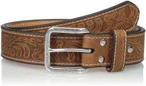 img 1 attached to Floral Embossed Men's Accessories by Nocona Belt Co