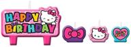 🕯️ набор свечей из коллекции радуга hello kitty для дня рождения. логотип