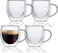 kitchentour insulated espresso glassware double wall логотип