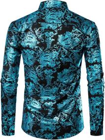 img 3 attached to 👔 ZEROYAA Paisley Print High-End Men's Fashion