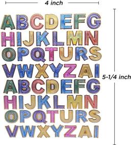 img 2 attached to 🎨 Vibrant A to Z Letter Stickers - Colorful Alphabet Decals for Decoration (10 Sheets, Assorted Colors)