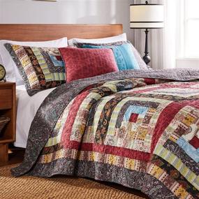 img 3 attached to 🏕️ Full/Queen Greenland Home Colorado Lodge Quilt Set (3 Piece) in Multi