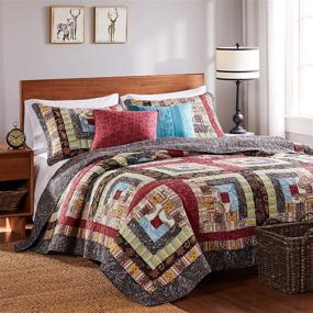 img 1 attached to 🏕️ Full/Queen Greenland Home Colorado Lodge Quilt Set (3 Piece) in Multi