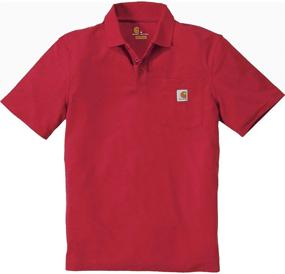 img 3 attached to Carhartt Mens Contractors Pocket 2X Large Shirts: Durable & Stylish Men's Clothing