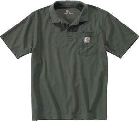 img 4 attached to Carhartt Mens Contractors Pocket 2X Large Shirts: Durable & Stylish Men's Clothing