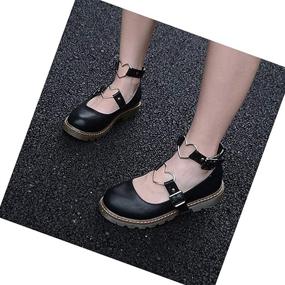 img 3 attached to Erocalli Platform Lolita Wedges: Stylish Kawaii Women's Shoes and Pumps