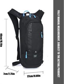 img 2 attached to 🚴 RMCLTECH 6L Cycling Backpack: Ideal Hiking & Biking Daypack for Outdoor Sports & Running – Men/Women, Breathable & Hydration Pack