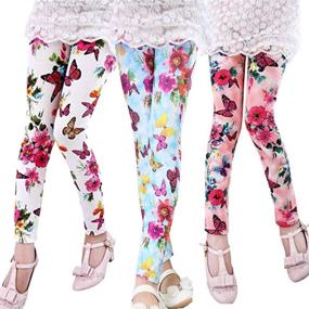 img 4 attached to Trendy Ehdching Printed Toddler Leggings - Girls' Fashion Clothing