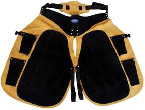 img 1 attached to 🐴 Pro Equine Western Leather Adjustable Horse Farrier Apron - Fits All Sizes - 23113
