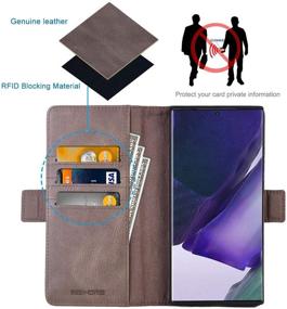 img 2 attached to KEZiHOME Genuine Leather Blocking Magnetic Cell Phones & Accessories