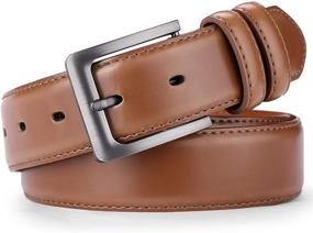 img 3 attached to 👔 Jiguoor Leather Belts: The Perfect Men's Accessory for Casual and Business Attire