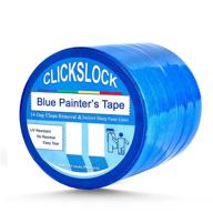 🎨 pack of 6 blue painters tape rolls, 0.94''×55 yards, bulk blue masking tape - ideal for home, office, diy projects - painting tape multi pack logo