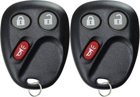 img 4 attached to Convenient Pack of 2 KeylessOption Key Fob Replacements for LHJ011 - Hassle-Free Car Keyless Entry Solution
