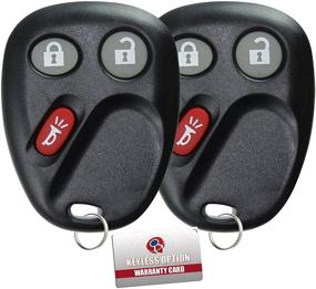 img 3 attached to Convenient Pack of 2 KeylessOption Key Fob Replacements for LHJ011 - Hassle-Free Car Keyless Entry Solution