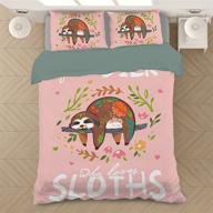 aibileen sloths comforter bedding closure logo