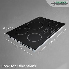 img 3 attached to 🔥 Equator 30-inch Built-in Induction Cooktop with 4 Burners