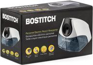 🖊️ bostitch personal electric pencil sharpener - powerful motor for fast sharpening - compact design - includes sharpening tray & safety switch - ideal for home, school, office. logo