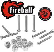 🛹 dragon stainless steel longboard skateboard mounting hardware set (8 bolts, 8 nuts) - ultra strong & rust-free for enhanced performance logo