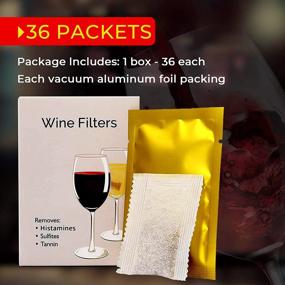 img 3 attached to 🍷 TROBING Wine Filter 36 Bags: Say Goodbye to Wine Headaches, Nausea, and Allergies!