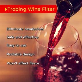 img 2 attached to 🍷 TROBING Wine Filter 36 Bags: Say Goodbye to Wine Headaches, Nausea, and Allergies!