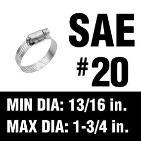 img 3 attached to 🔒 Efficient Fastening Solution: Cambridge Hose Clamps - Multiple Sizes & Quantities