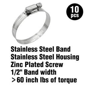 img 2 attached to 🔒 Efficient Fastening Solution: Cambridge Hose Clamps - Multiple Sizes & Quantities