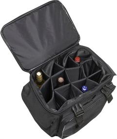 img 2 attached to 🍷 Eunicole Bottle Limo: Insulated 12 Bottle Wine Tote with Wheels - Black, 7352