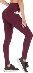 img 4 attached to 🩲 Heathyoga Women's High Waisted Yoga Pants with Pockets - Stylish Leggings for Workouts