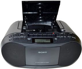 img 1 attached to 📻 Портативная радиостанция Sony с MP3-проигрывателем CD, цифровым AM/FM-радио, записывающей кассетной магнитолой, выходом для наушников и аудиовходом 3,5 мм - компактная стереосистема