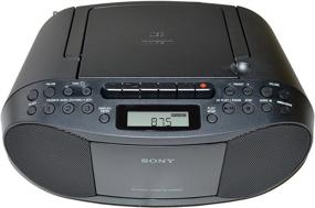 img 3 attached to 📻 Портативная радиостанция Sony с MP3-проигрывателем CD, цифровым AM/FM-радио, записывающей кассетной магнитолой, выходом для наушников и аудиовходом 3,5 мм - компактная стереосистема